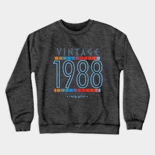 32nd Birthday T-Shirt - Vintage 1988 Crewneck Sweatshirt